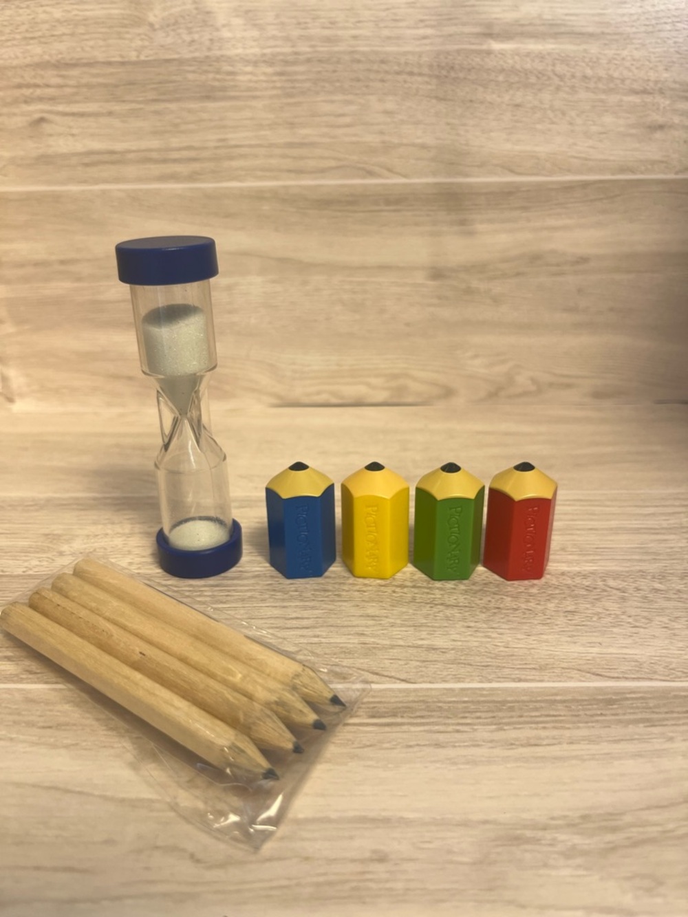 Mattel Pictionary Game Replacement Pieces Pencils Timer Board Game